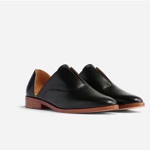 Nisolo Emma D'Orsay Oxford Women's Black Flat Shoes Size 7.5